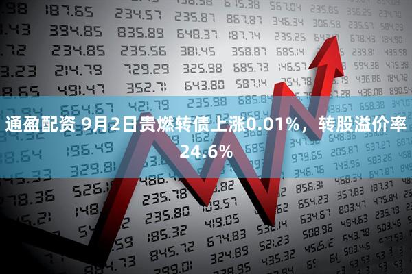 通盈配资 9月2日贵燃转债上涨0.01%，转股溢价率24.6%